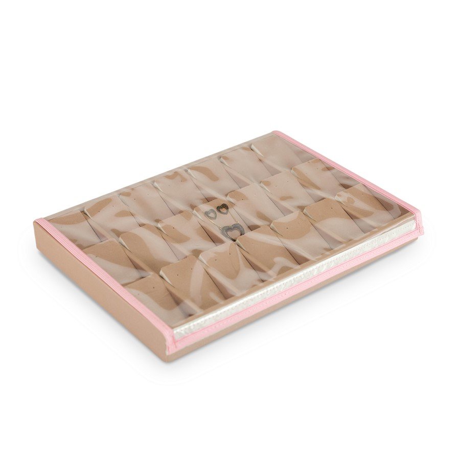 Bandeja Expositora Para Joias 21,5x29,5x3,3cm Dunny Rosa Cha