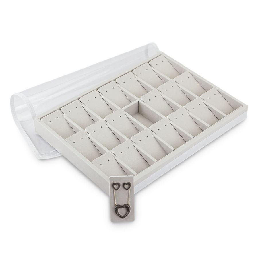 Bandeja Expositora Para Joias 21,5x29,5x3,3cm Dunny Off White