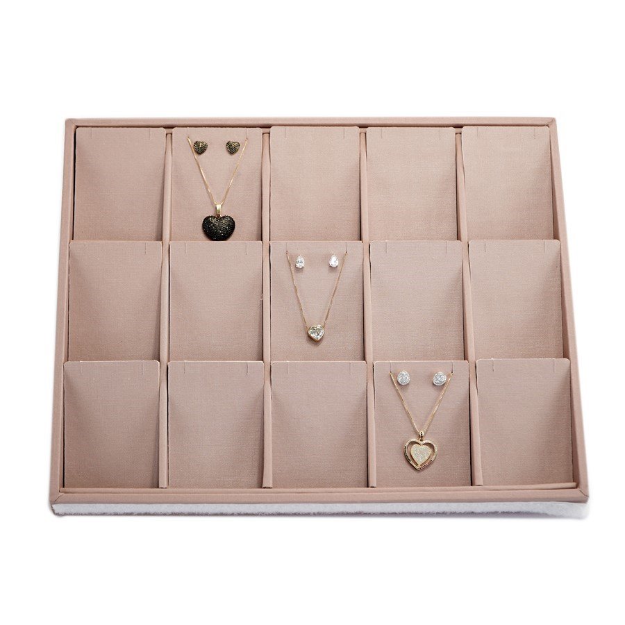 Bandeja Expositora Para Joias - 15 Cartelas 29,5x36,5x3,3cm Dunny Rosa Cha