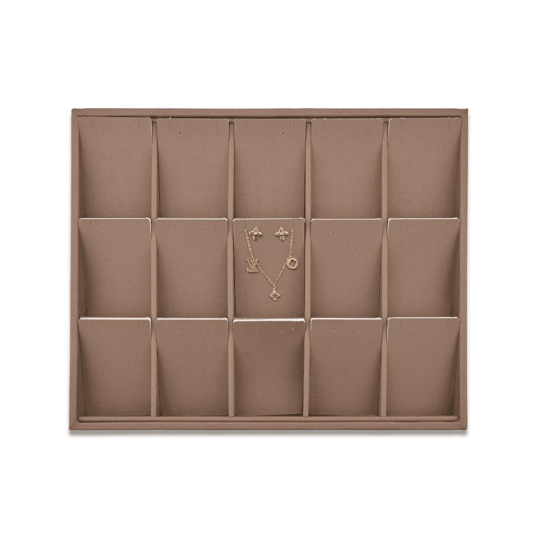 Bandeja Expositora Para Joias - 15 Cartelas 29,5x36,5x3,3cm Dunny Capuccino