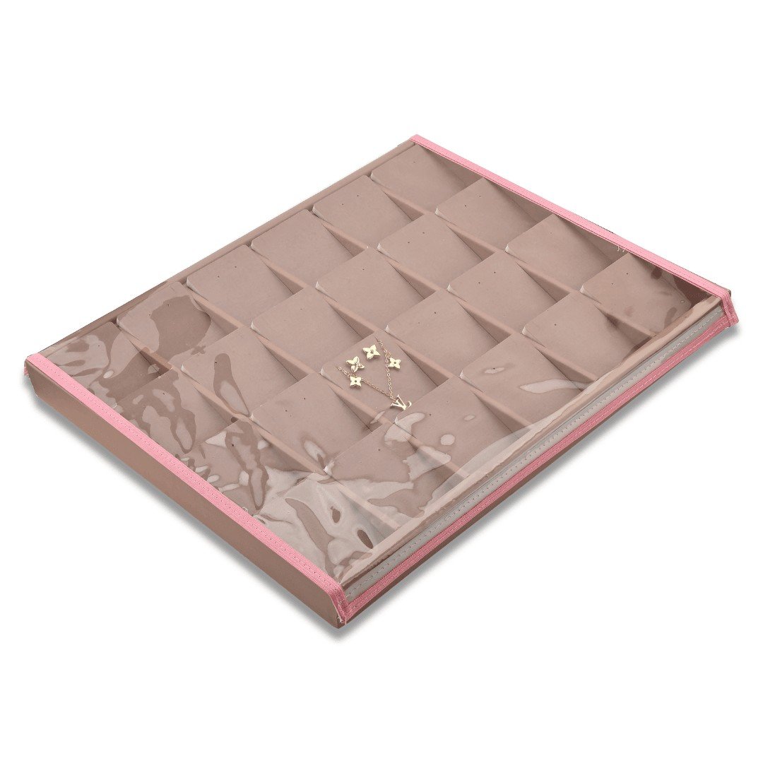 Bandeja Expositora Para Joias- Grande-29,5x36,5x3,3cm Dunny Rosa Cha