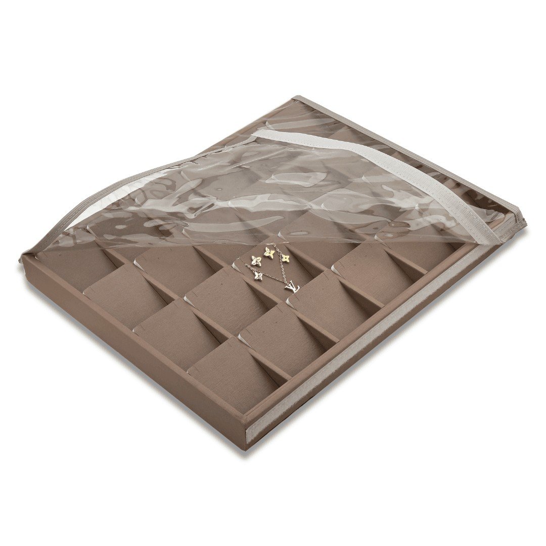 Bandeja Expositora Para Joias- Grande-29,5x36,5x3,3cm Dunny Capuccino