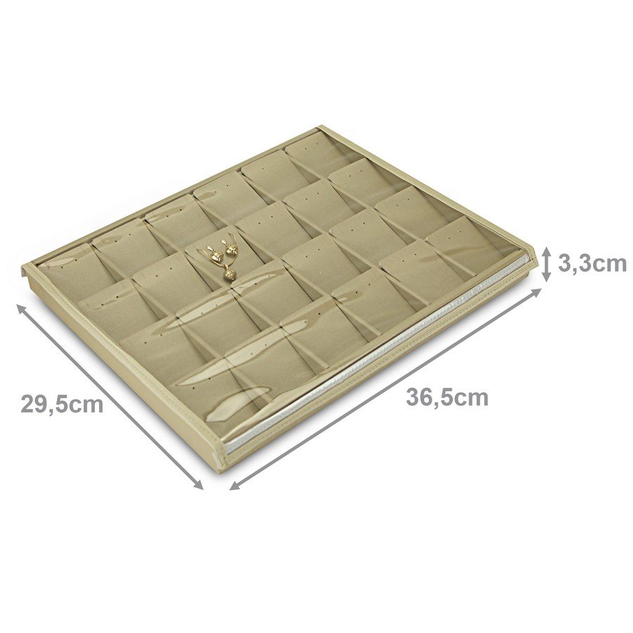 Bandeja Expositora Para Joias- Grande-29,5x36,5x3,3cm Dunny Champagne
