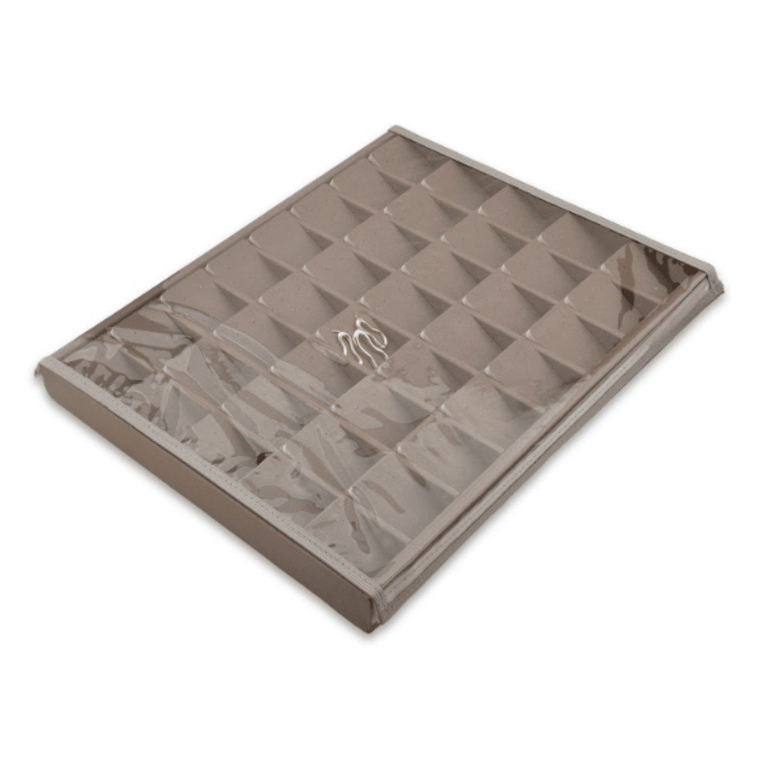 Bandeja Expositora Para Joias- Grande-29,5x36,5x3,3cm Dunny Capuccino