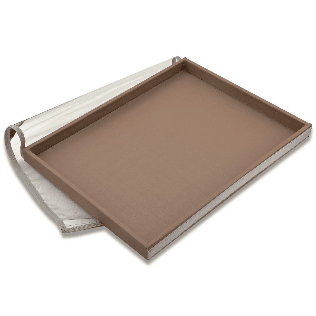 Bandeja Grande Expositora para Joias - 29,5x36,5x2,3 cm. Dunny Capuccino