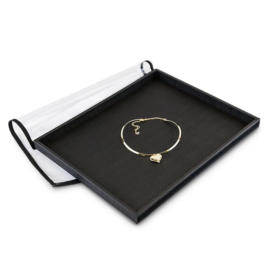 Bandeja Grande Expositora para Joias - 29,5x36,5x2,3 cm. Dunny Preto