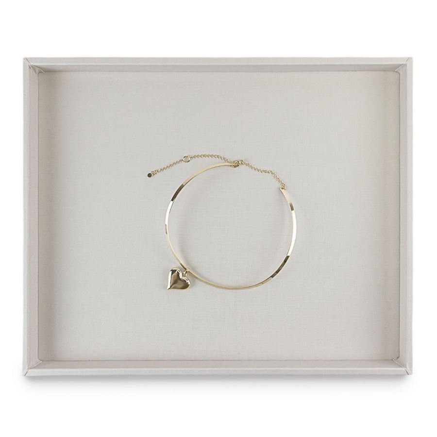 Bandeja Grande Expositora para Joias - 29,5x36,5x2,3 cm. Dunny Off White