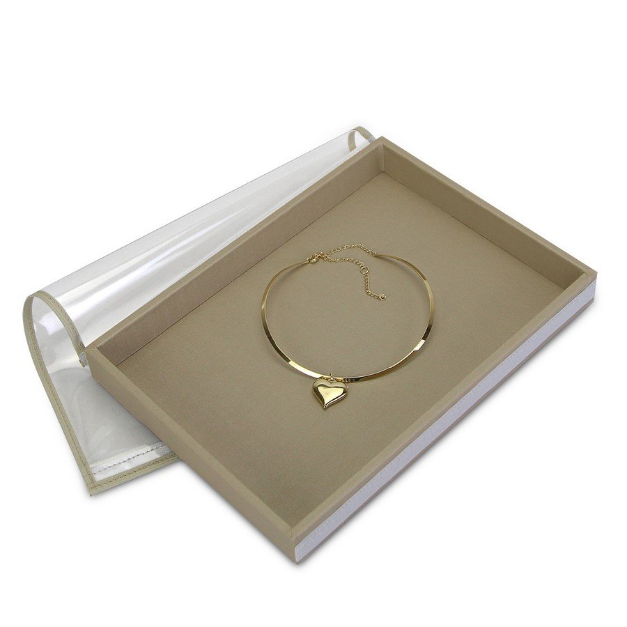 Bandeja Média Expositora para Joias - 21,5x29,5x3,3 cm. Dunny Champagne