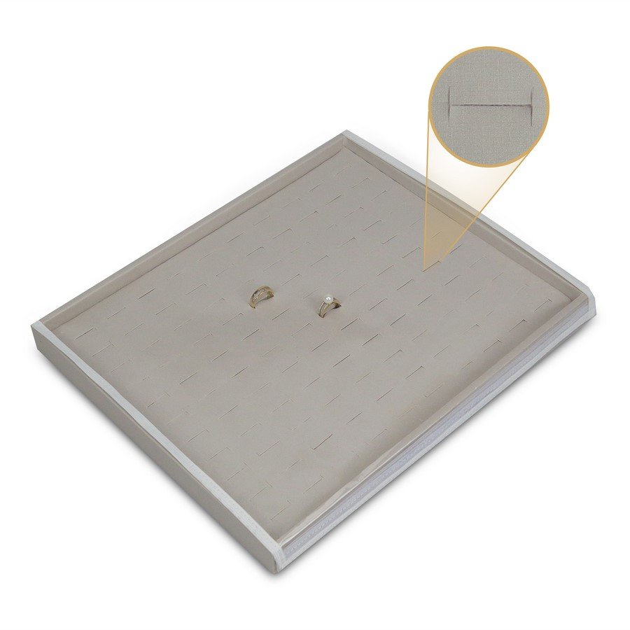 Bandeja Grande Expositora para Anéis - 29,5x36,5x3,3 cm. Dunny Off White