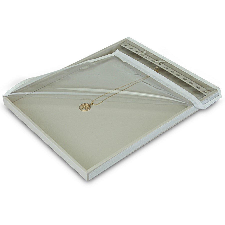 Bandeja Grande Expositora para Correntes - 29,5x36,5x2,3 cm. Dunny Off White