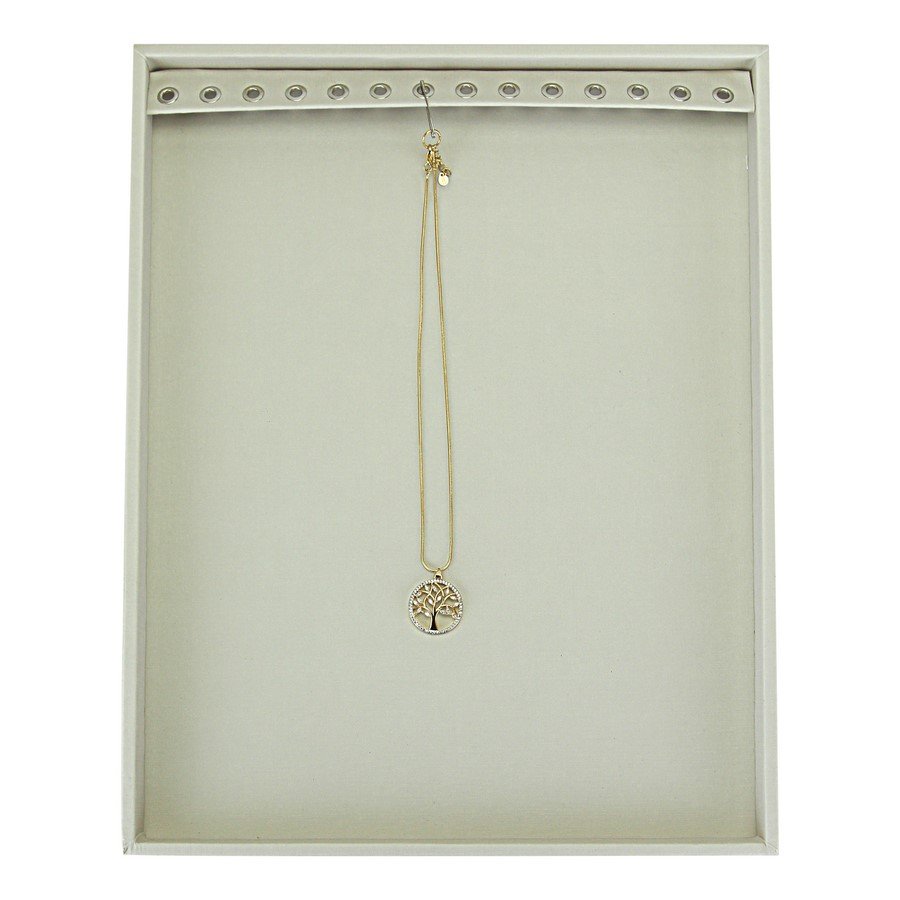 Bandeja Grande Expositora para Correntes - 29,5x36,5x2,3 cm. Dunny Off White