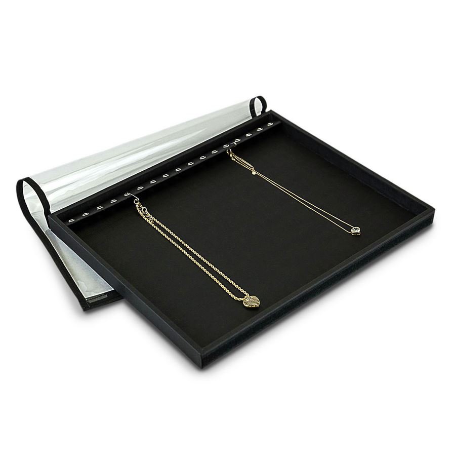 Bandeja Grande Expositora para Pulseiras - 29,5x36,5x2,3 cm. Dunny Preto
