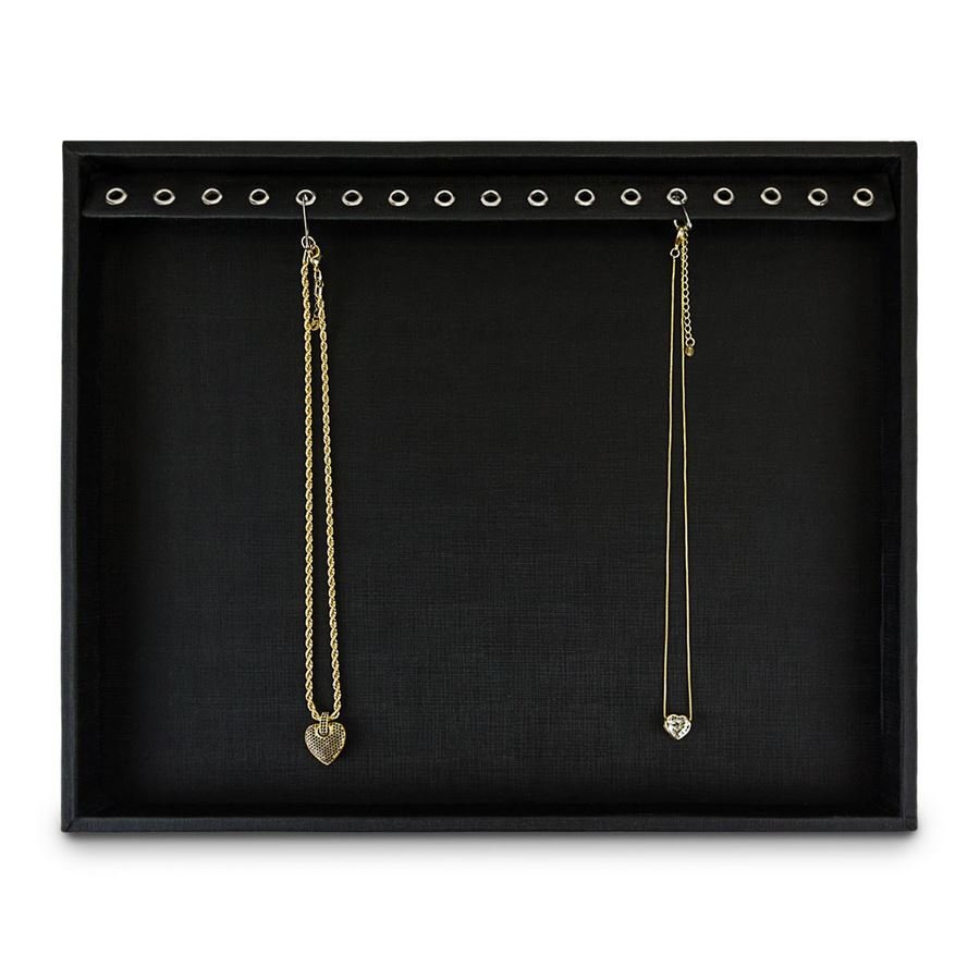 Bandeja Grande Expositora para Pulseiras - 29,5x36,5x2,3 cm. Dunny Preto