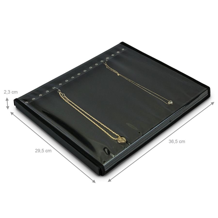 Bandeja Grande Expositora para Pulseiras - 29,5x36,5x2,3 cm. Dunny Preto