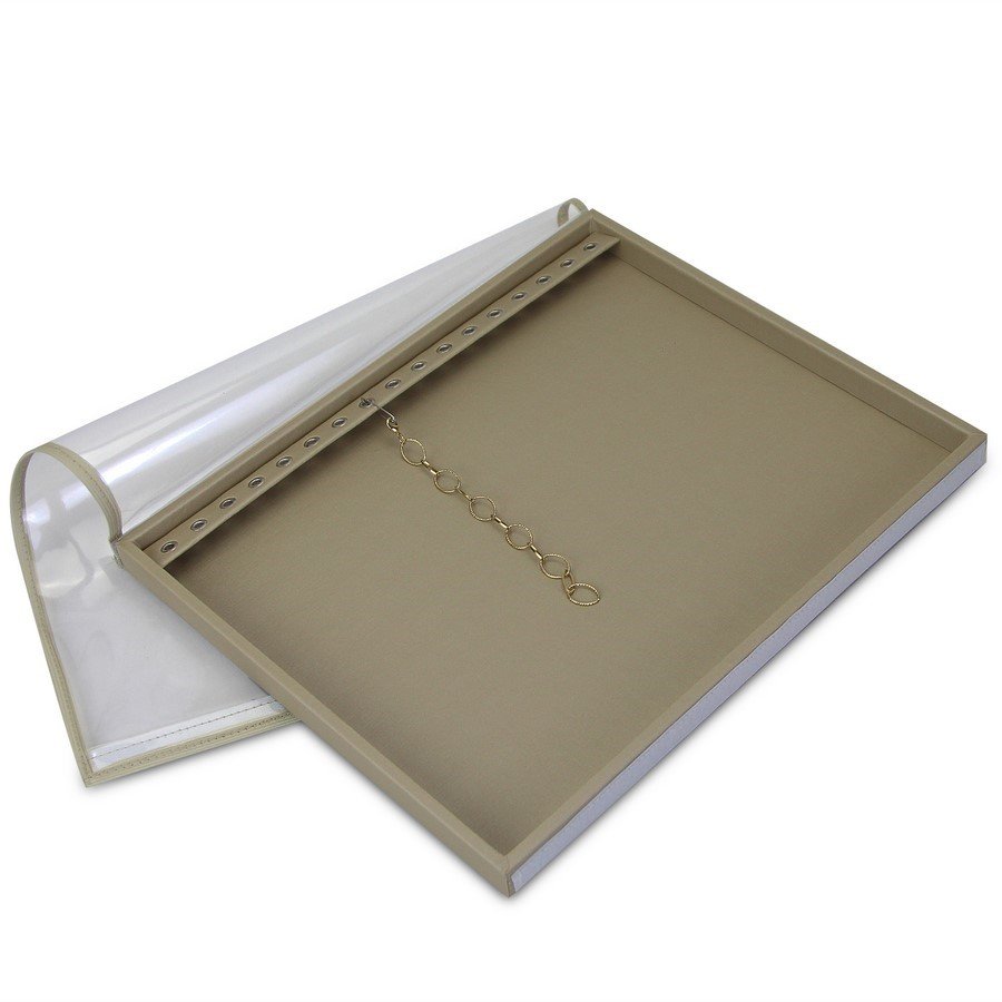 Bandeja Grande Expositora para Pulseiras - 29,5x36,5x2,3 cm. Dunny Champagne