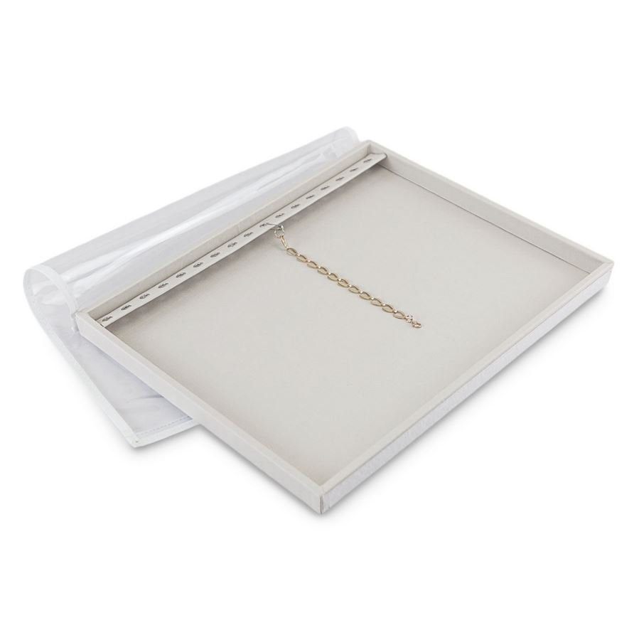 Bandeja Grande Expositora para Pulseiras - 29,5x36,5x2,3 cm. Dunny Off White