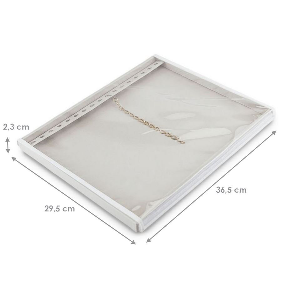 Bandeja Grande Expositora para Pulseiras - 29,5x36,5x2,3 cm. Dunny Off White