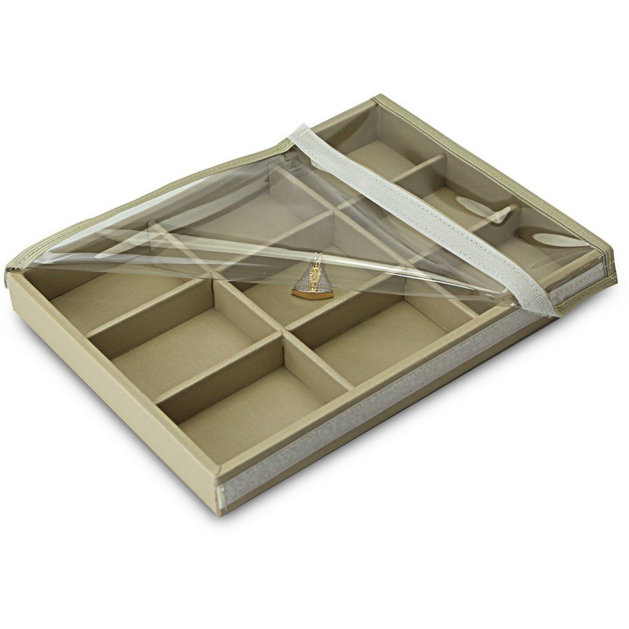 Bandeja Média Expositora para Joias - 21,5x29,5x3,3 cm. Dunny Champagne