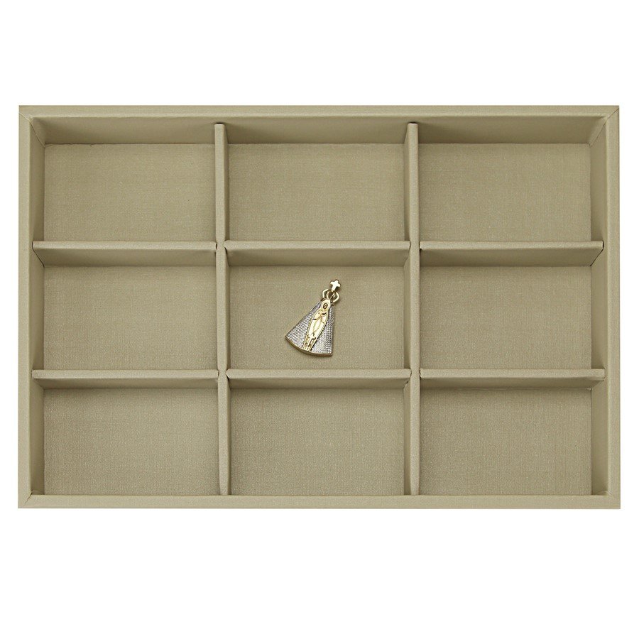 Bandeja Média Expositora para Joias - 21,5x29,5x3,3 cm. Dunny Champagne
