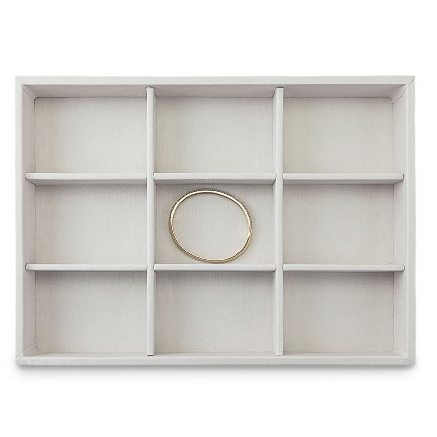 Bandeja Média Expositora para Joias - 21,5x29,5x3,3 cm. Dunny Off White