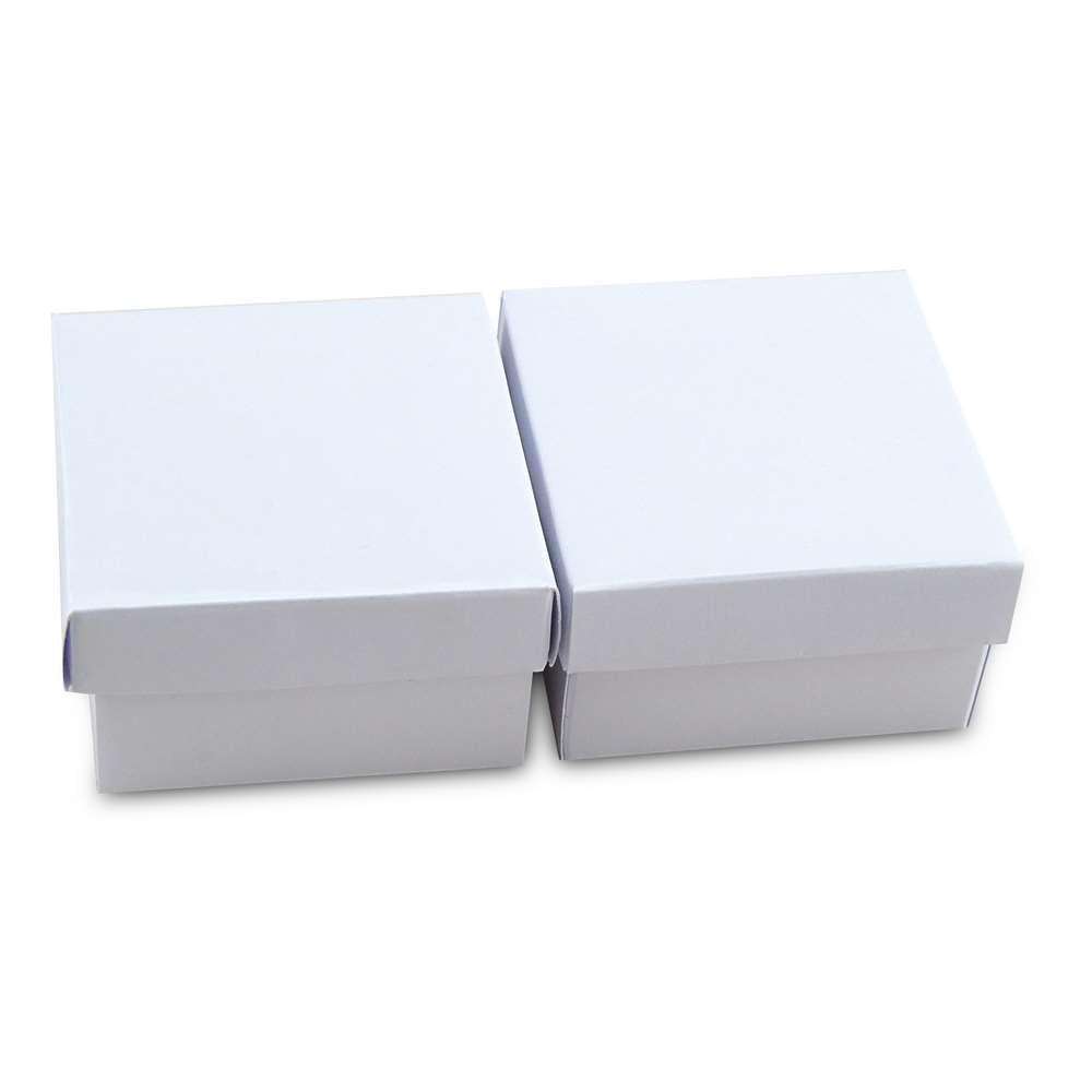 Caixa de Papel para Presentes (40 Unidades) - 5x5x3 cm. Branco