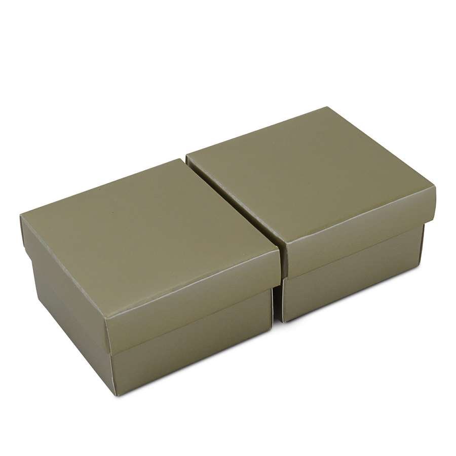 Caixa de Papel para Presentes (40 Unidades) - 5x5x3 cm. Dourado