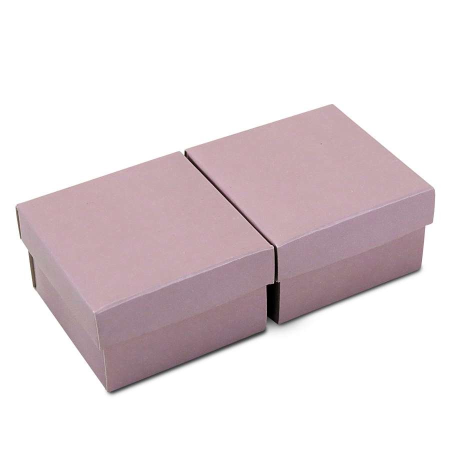 Caixa de Papel para Presentes (40 Unidades) - 5x5x3 cm. Rosa