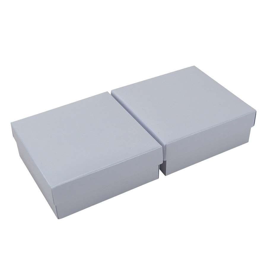 Caixa de Papel para Presentes (20 Unidades) - 8x8x3 cm. Branco