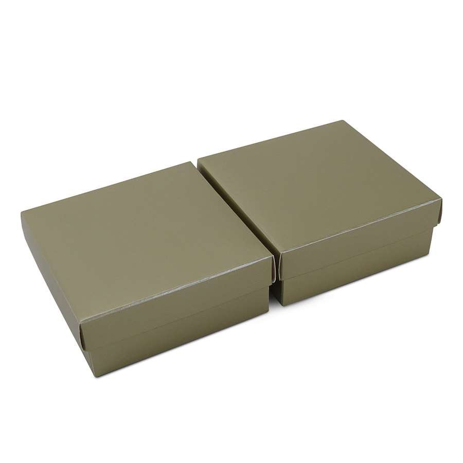 Caixa de Papel para Presentes (20 Unidades) - 8x8x3 cm. Dourado