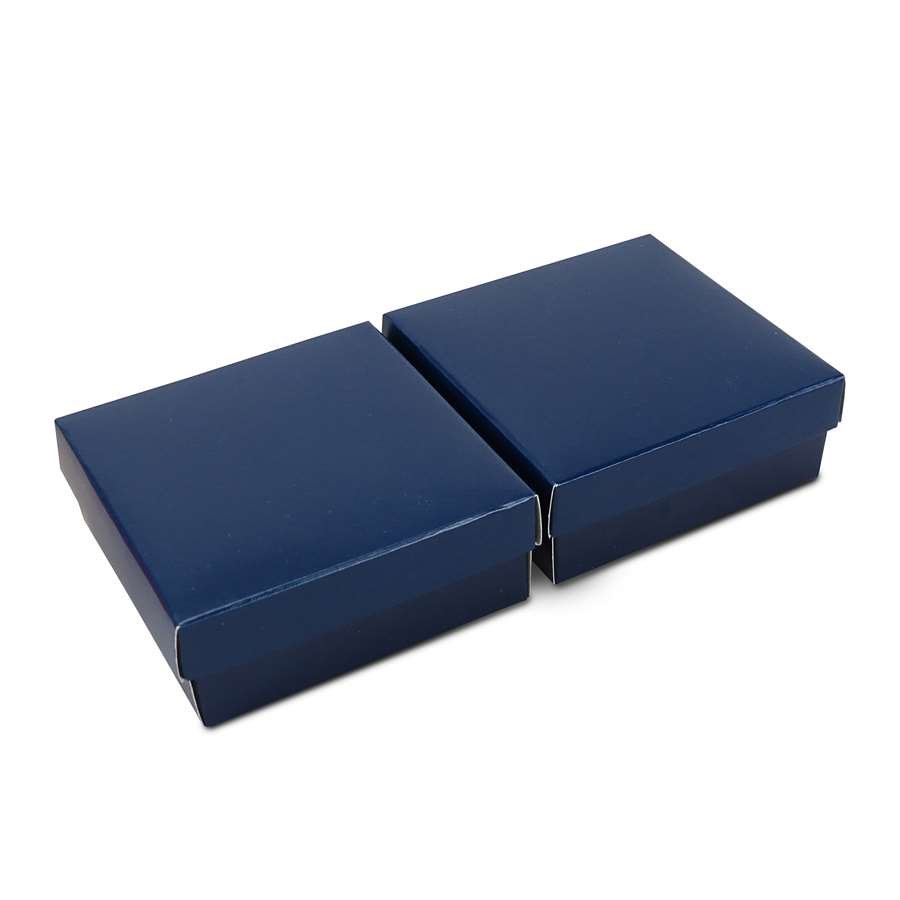 Caixa de Papel para Presentes (20 Unidades) - 8x8x3 cm. Azul Noite