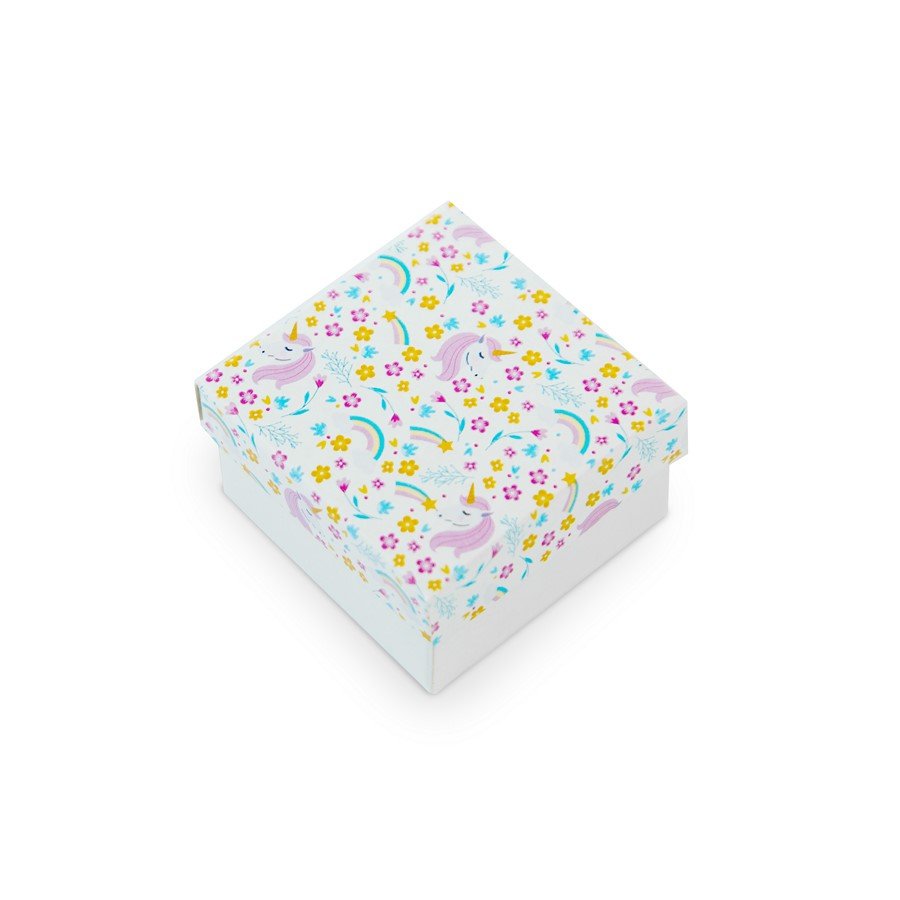 Caixinha Unicórnio 5x5x3 cm (pct 40 un) Sortido