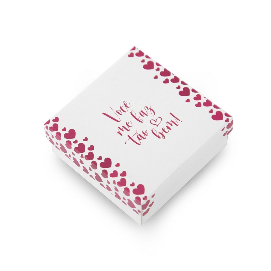 Caixinha Mensagem 8x8x3 cm(pct 20 un) Sortido