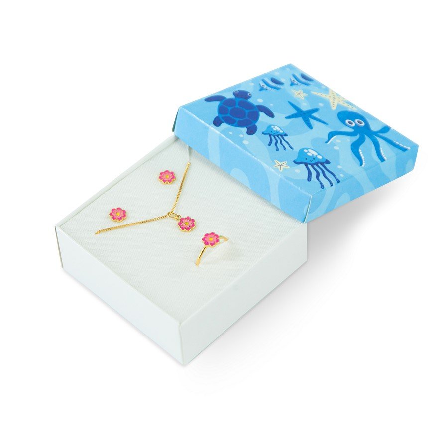 Caixinha Mar Encantado 8x8x3 cm (pct 20 un) Sortido