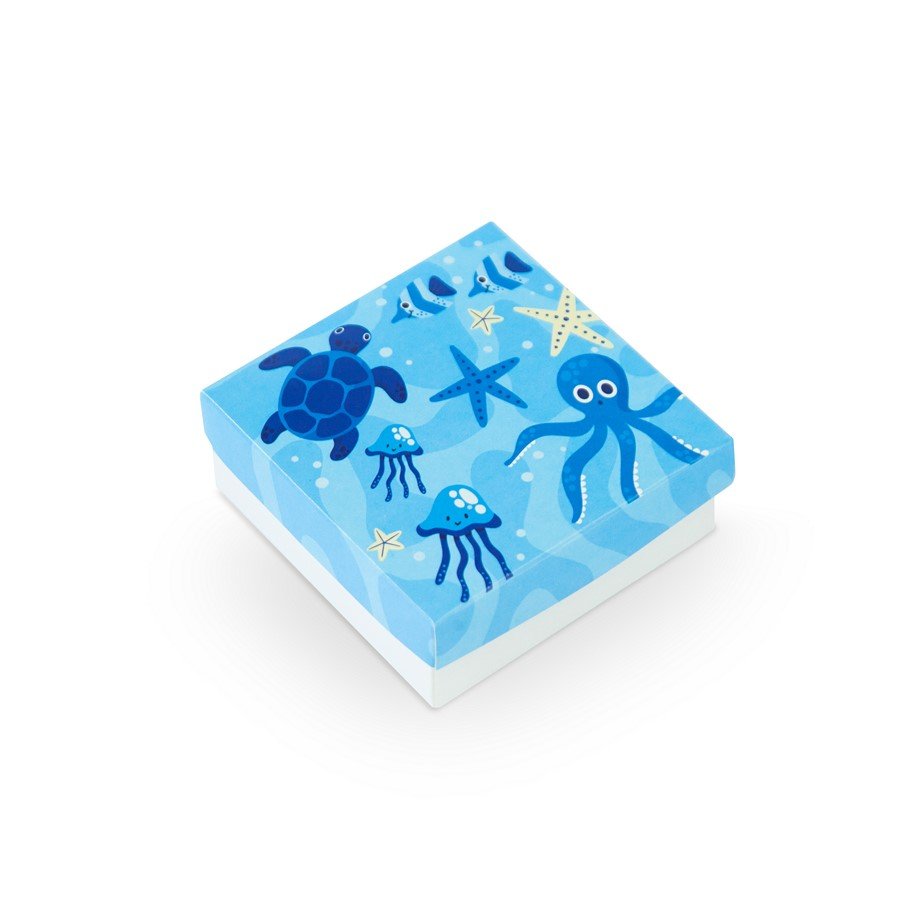 Caixinha Mar Encantado 8x8x3 cm (pct 20 un) Sortido