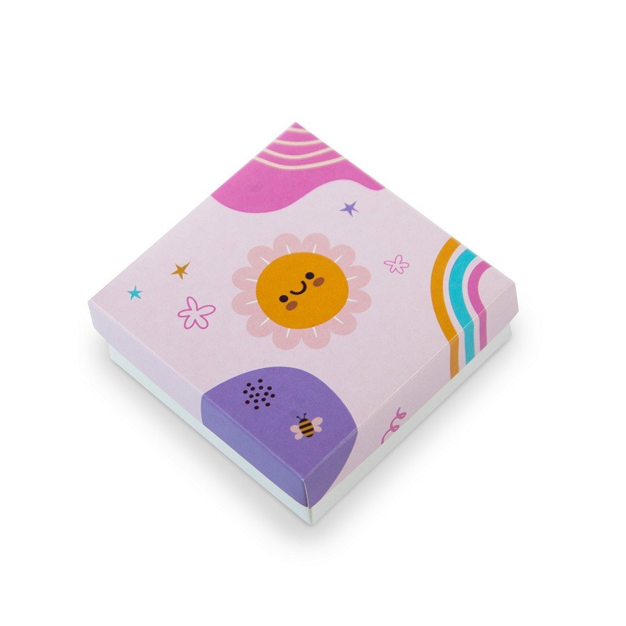 Caixinha Jardim Encantado 8x8x3 cm (pct 20 un) Sortido