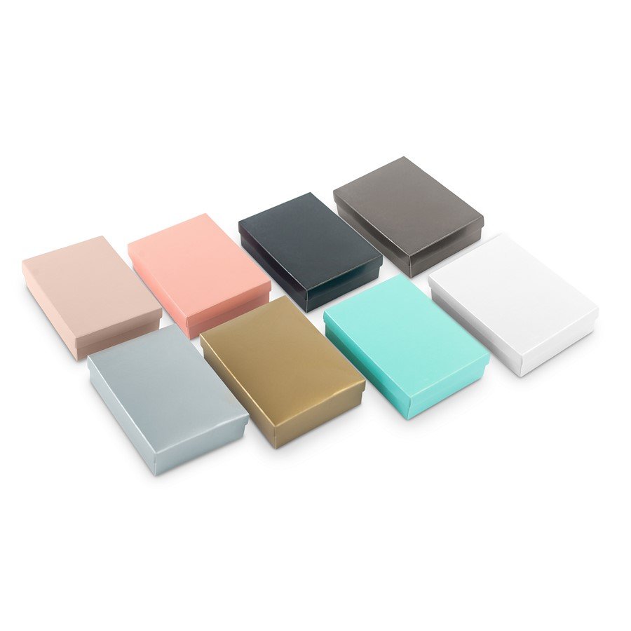 Caixinha de Papel para Conjunto de Joias (8 Un) - 8x11x3 cm. Sortido