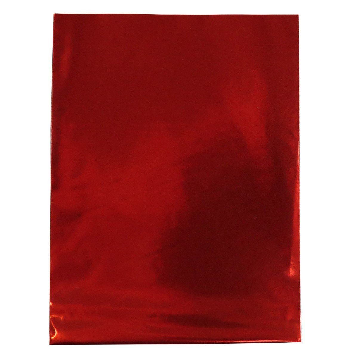 Embalagem para Presente Metalizada (50 Unidades) - 15x22 cm. Vermelho Metalizado