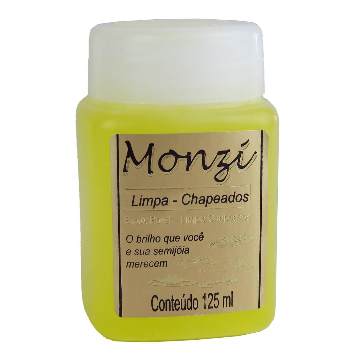 Líquido Monzi para Joias - 125 ml. Dourado