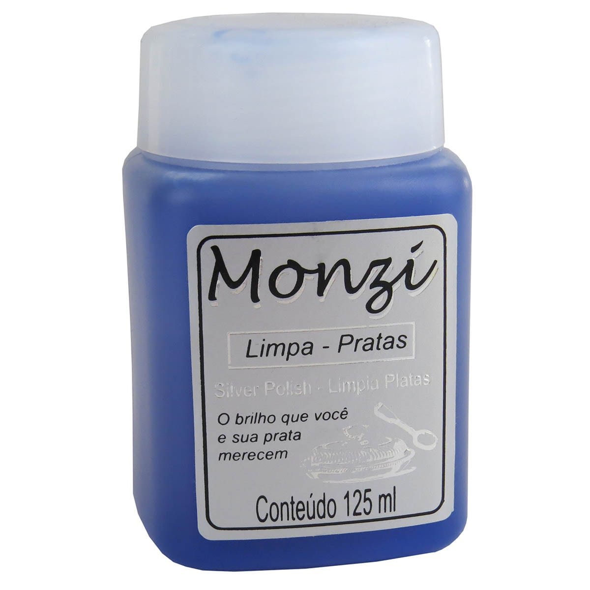 Líquido Monzi para Joias - 125 ml. Prata