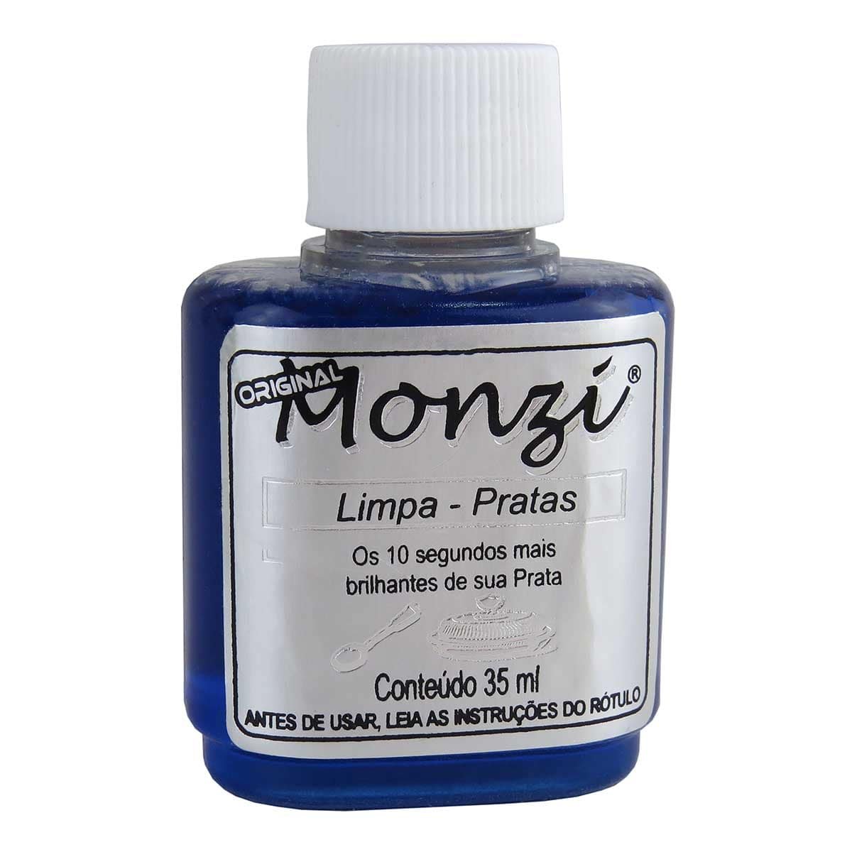 Líquido Monzi Para Joias - 35 ml. Prata