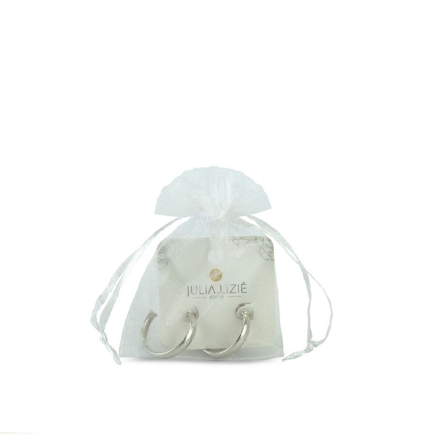 Saquinho em Organza para Joias (20 Unidades) - 7x9 cm. Branco