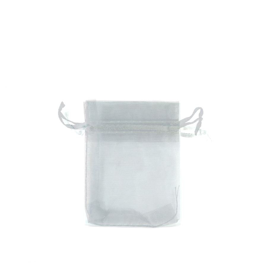 Saquinho em Organza para Joias (20 Unidades) - 7x9 cm. Branco