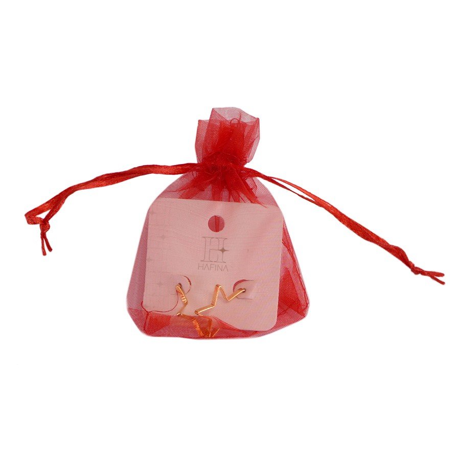 Saquinho em Organza para Joias (20 Unidades) - 7x9 cm. Vermelho