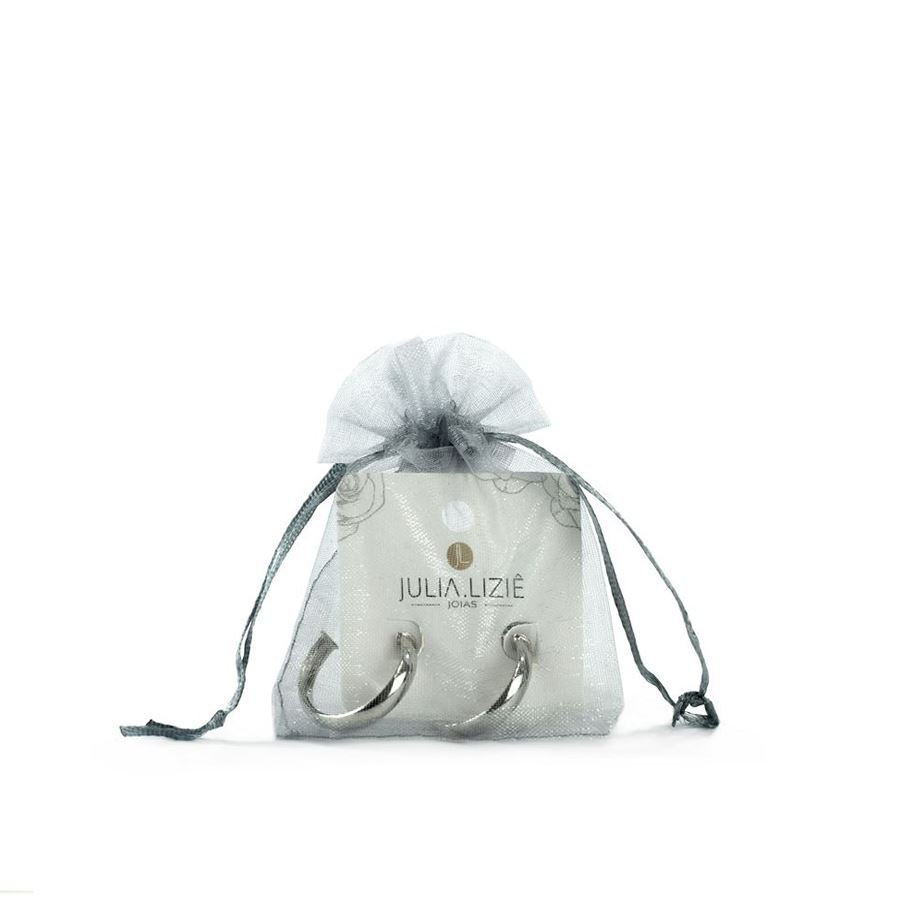 Saquinho em Organza para Joias (20 Unidades) - 7x9 cm. Prata
