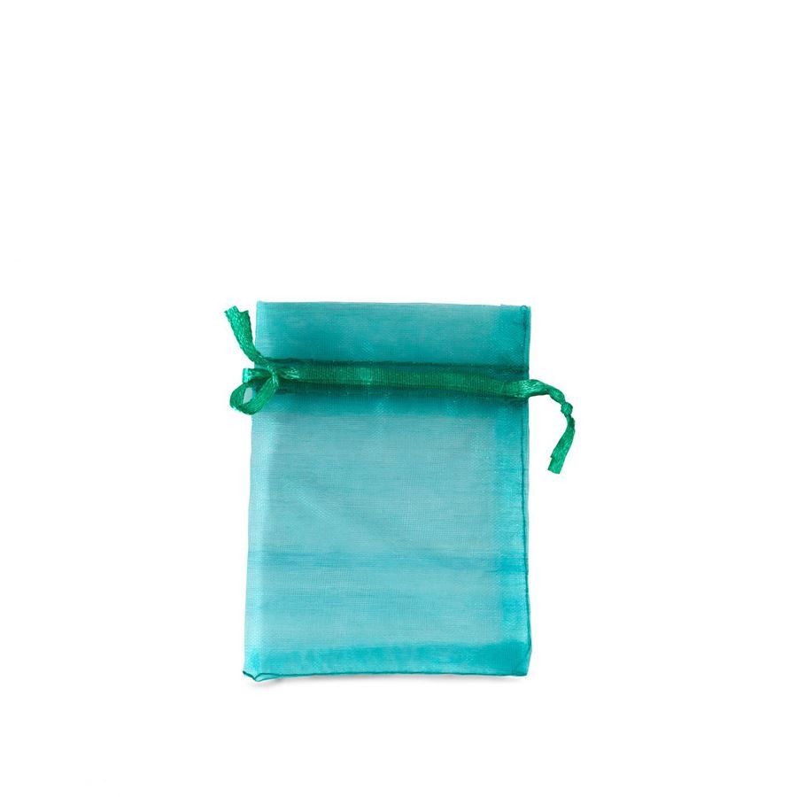 Saquinho em Organza para Joias (20 Unidades) - 7x9 cm. Verde Claro