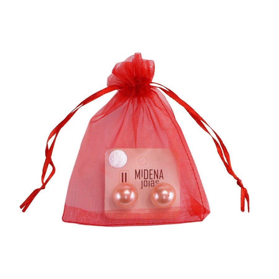 Saquinho em Organza para Joias (20 Unidades) - 9x12 cm. Vermelho
