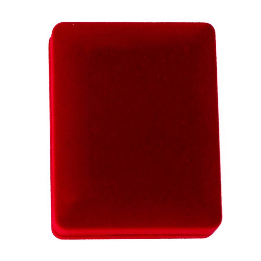 Embalagem de Veludo para Conjunto de Colar ou Brinco ou Pingente 6x8x3 cm Vermelho