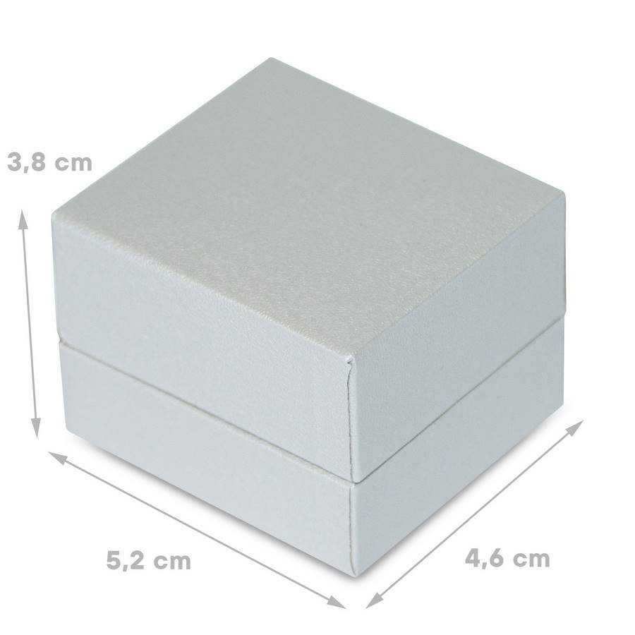 Embalagem para Anel 4,5x5x4 cm Prata