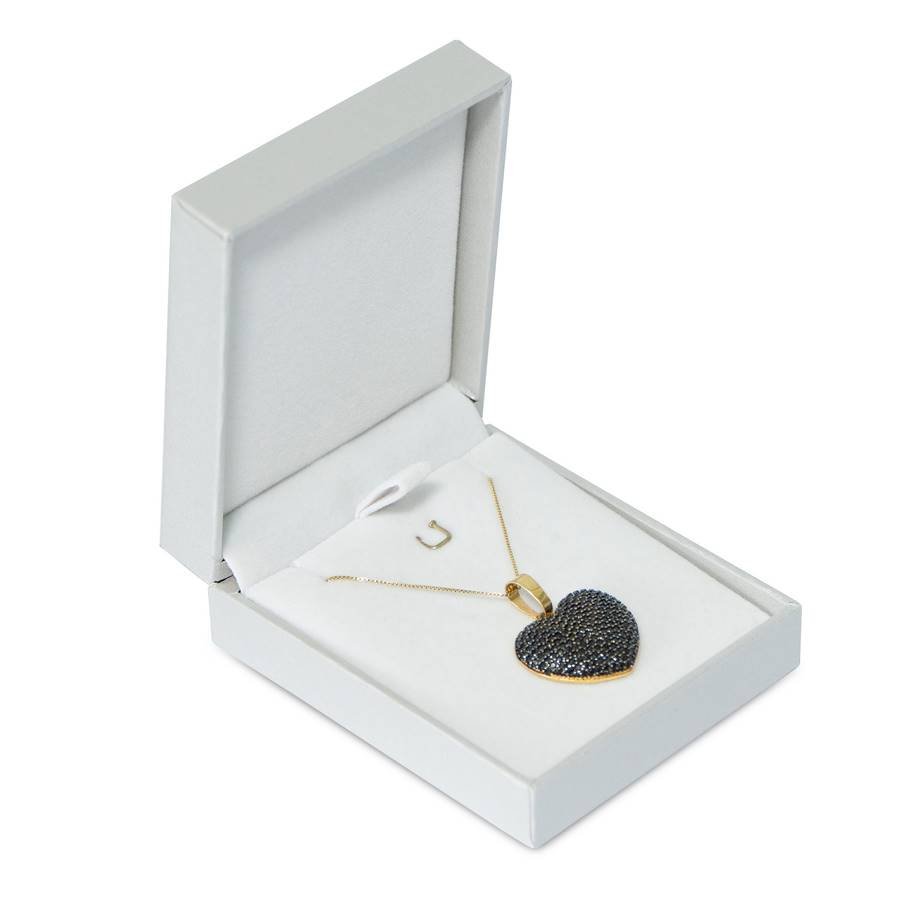 Embalagem para Conjunto de Colar ou Brinco ou Pingente 7x8x3 cm Prata