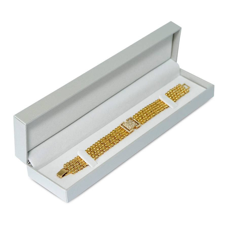 Embalagem para Pulseira 22x5,5x2,5 cm Prata